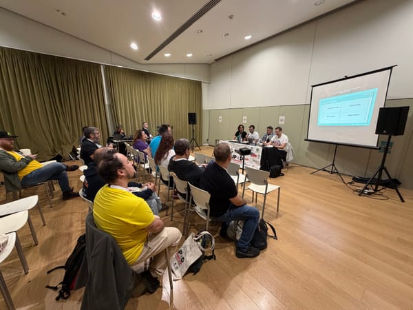 Imagen de uno de los podcasts en directo de las JPOD 2025 Terrassa